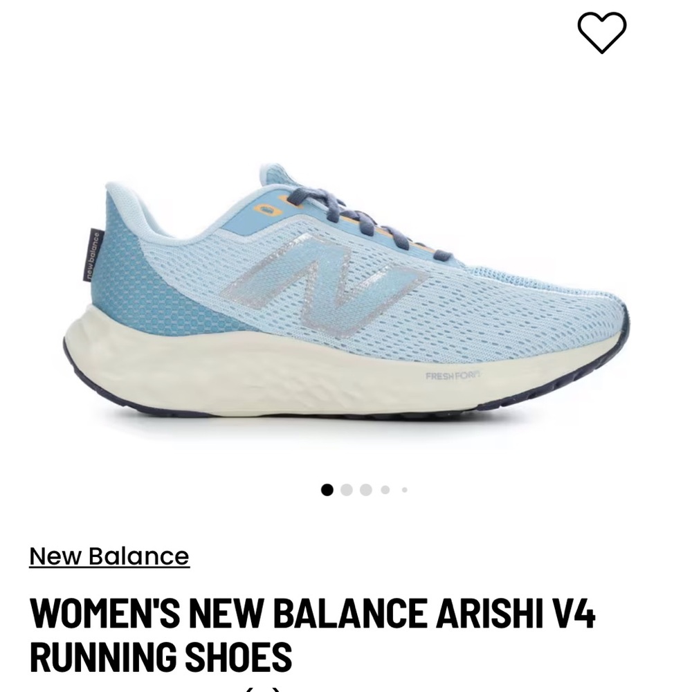 New Balance Women's Arishi V4 Sky Blue Athletic Shoes